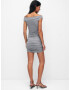 Pull&Bear Rochie de cocktail gri - Pled.ro