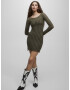 Pull&Bear Rochie kaki - Pled.ro