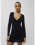 Pull&Bear Rochie negru amestecat - Pled.ro