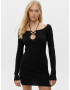 Pull&Bear Rochie tricotat negru - Pled.ro