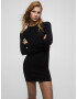 Pull&Bear Rochie tricotat negru - Pled.ro