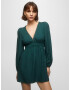 Pull&Bear Rochie verde smarald - Pled.ro