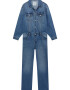 Pull&Bear Salopeta albastru denim - Pled.ro