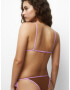 Pull&Bear Sutien costum de baie maro / mov orhidee - Pled.ro