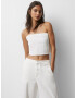 Pull&Bear Top alb - Pled.ro