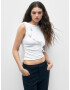 Pull&Bear Top alb - Pled.ro