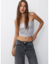 Pull&Bear Top argintiu - Pled.ro