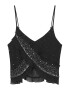 Pull&Bear Top gri argintiu / negru - Pled.ro