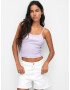 Pull&Bear Top mov pastel / alb - Pled.ro