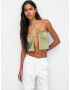 Pull&Bear Top oliv - Pled.ro