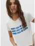 Pull&Bear Tricou albastru / gri deschis - Pled.ro