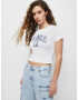 Pull&Bear Tricou albastru marin / alb - Pled.ro