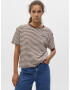 Pull&Bear Tricou albastru porumbel / maro / alb murdar - Pled.ro