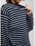 Pull&Bear Tricou bleumarin / alb - Pled.ro