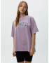 Pull&Bear Tricou bleumarin / mauve / alb - Pled.ro