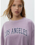 Pull&Bear Tricou bleumarin / mauve / alb - Pled.ro