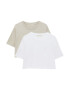 Pull&Bear Tricou gri / alb - Pled.ro