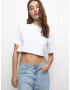 Pull&Bear Tricou gri / alb - Pled.ro