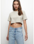 Pull&Bear Tricou gri / alb - Pled.ro