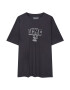 Pull&Bear Tricou gri grafit / alb - Pled.ro