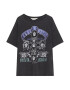 Pull&Bear Tricou gri / lila / negru / alb - Pled.ro