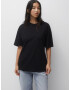 Pull&Bear Tricou negru / alb - Pled.ro