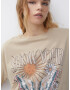 Pull&Bear Tricou nisipiu - Pled.ro