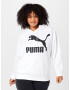 PUMA Bluză de molton negru / alb - Pled.ro