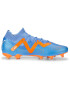 PUMA Ghete de fotbal 'Future Match' albastru / albastru deschis / portocaliu / alb - Pled.ro