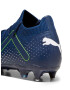 PUMA Ghete de fotbal 'Future Match' albastru / verde limetă / alb - Pled.ro