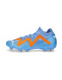 PUMA Ghete de fotbal 'FUTURE MATCH' turcoaz / portocaliu neon / alb - Pled.ro