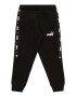 PUMA Pantaloni negru / alb - Pled.ro