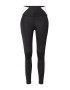 PUMA Pantaloni sport negru / argintiu / alb - Pled.ro