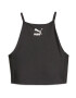 PUMA Sport top 'Shiny' negru / alb murdar - Pled.ro