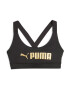 PUMA Sutien sport auriu / negru - Pled.ro