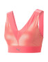 PUMA Sutien sport gri metalic / roz - Pled.ro