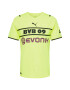 PUMA Tricot 'BVB CUP Shirt Replica w/ Sponsor' galben neon / roșu vin / negru - Pled.ro