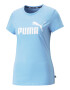 PUMA Tricou albastru deschis / alb - Pled.ro