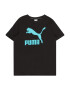 PUMA Tricou albastru deschis / negru - Pled.ro