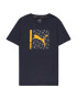 PUMA Tricou bleumarin / portocaliu / alb - Pled.ro