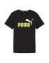 PUMA Tricou 'Essential' verde limetă / negru / alb - Pled.ro