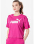 PUMA Tricou fucsia / alb - Pled.ro