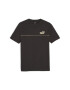 PUMA Tricou funcțional 'ESS+ MINIMAL GOLD' negru / alb - Pled.ro