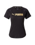 PUMA Tricou funcțional galben / negru - Pled.ro