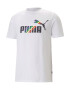 PUMA Tricou funcțional 'Love Is Love' galben citron / verde iarbă / negru / alb - Pled.ro