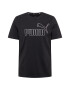 PUMA Tricou funcțional negru / alb - Pled.ro