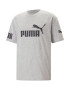 PUMA Tricou 'POWER' gri / negru - Pled.ro