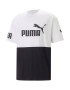 PUMA Tricou 'POWER' negru / alb murdar - Pled.ro