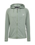 QUIKSILVER Bluză cu fermoar sport verde / alb - Pled.ro