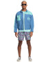 QUIKSILVER Geacă outdoor 'HAWKINS' albastru denim / verde jad / alb - Pled.ro